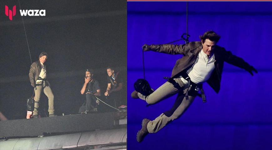 MISSION COMPLETED Tom Cruise pulls off spectacular stunt to close star-studded Olympics 2024 in Paris